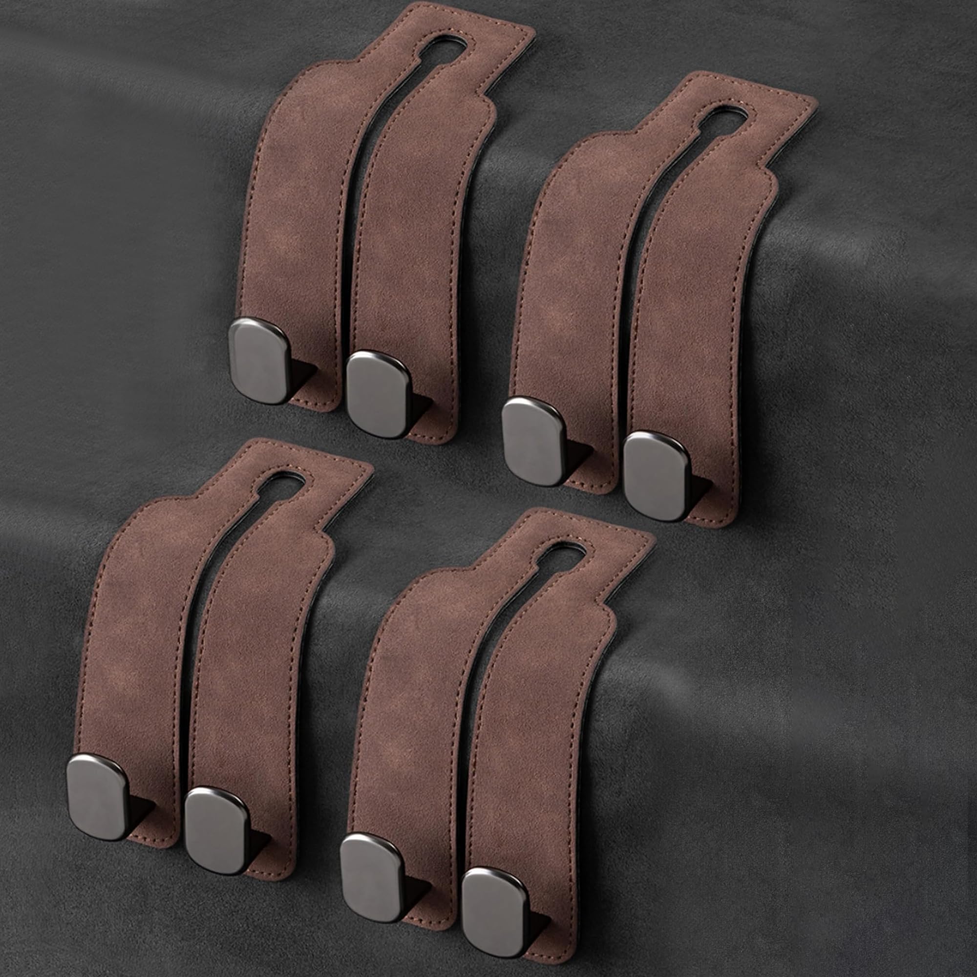 Phonery HookMate ® Headrest Hooks for Car 4 Pack