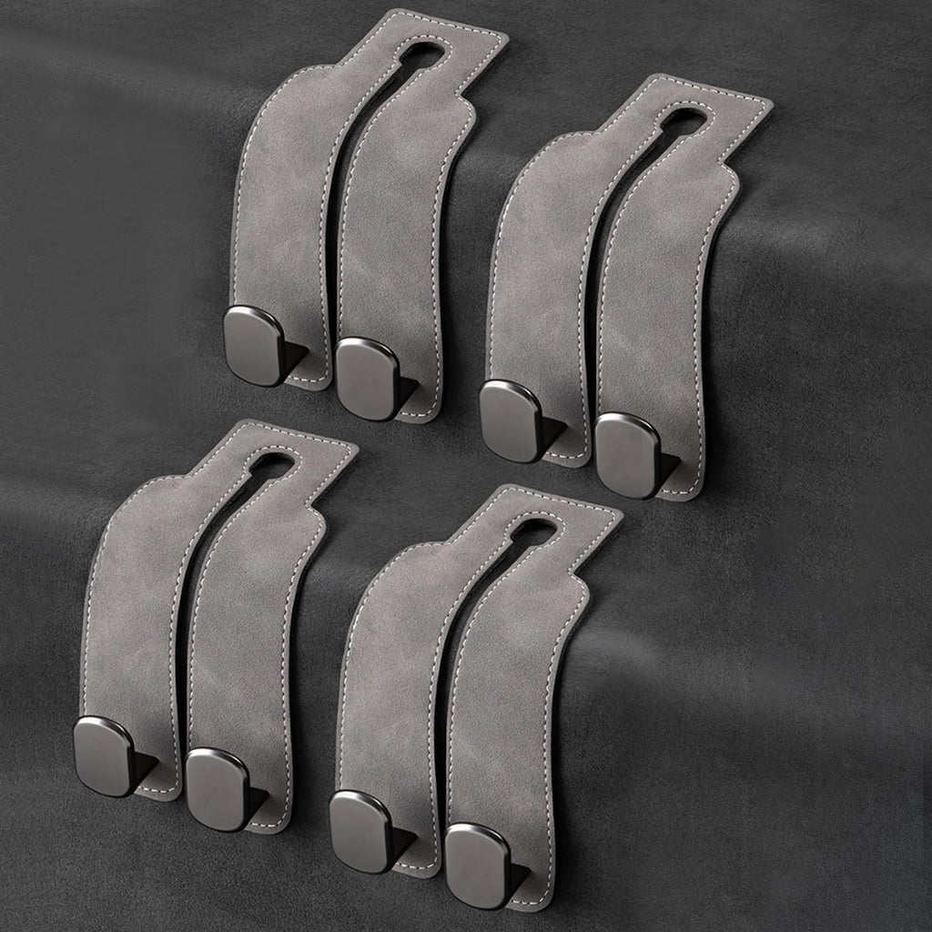 Phonery HookMate ® Headrest Hooks for Car 4 Pack