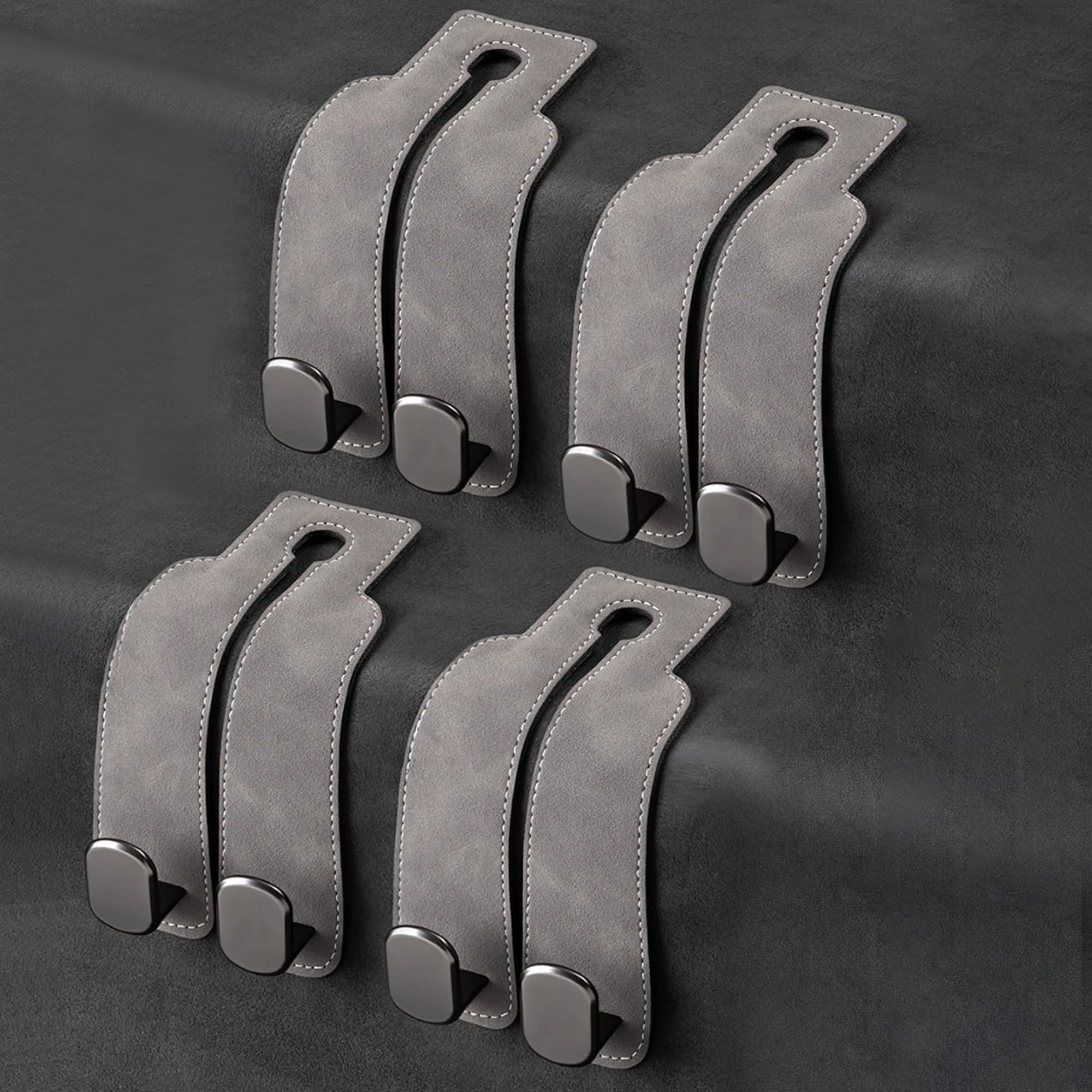 Phonery HookMate ® Headrest Hooks for Car 4 Pack