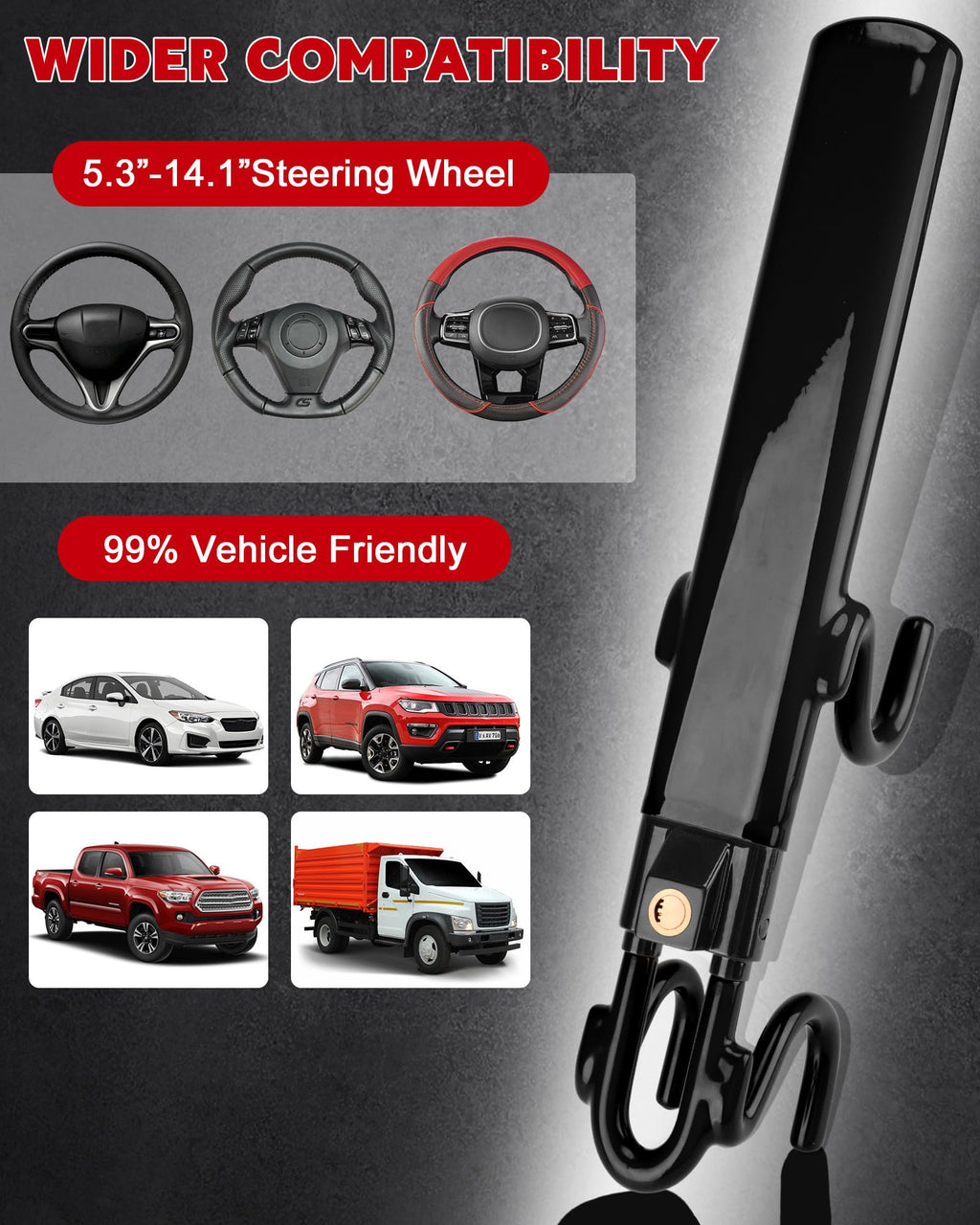 Phonery ArmorGrip  ® Steering Wheel Lock