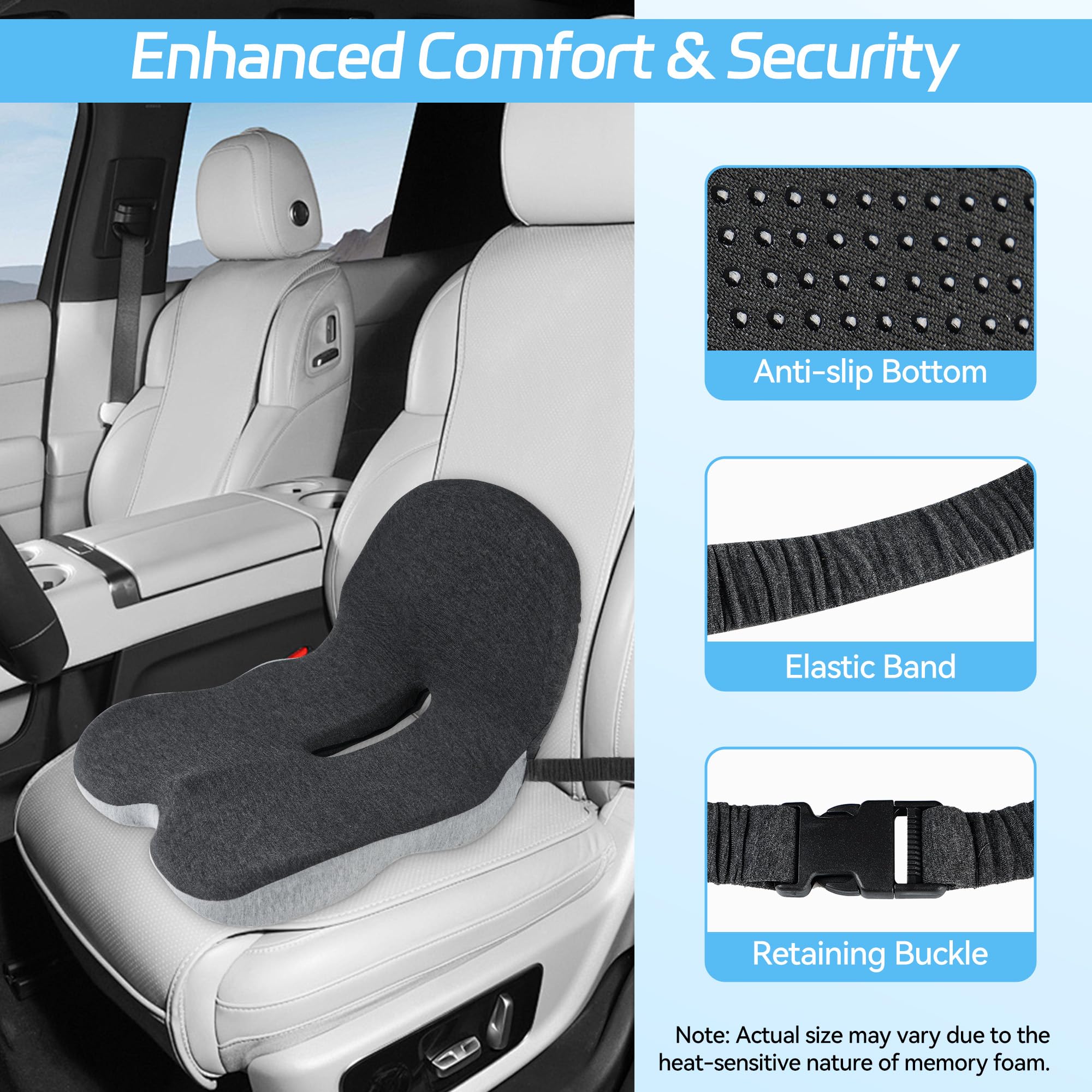 Phonery RoadComfort ® Seat Cushion for Truck Drivers