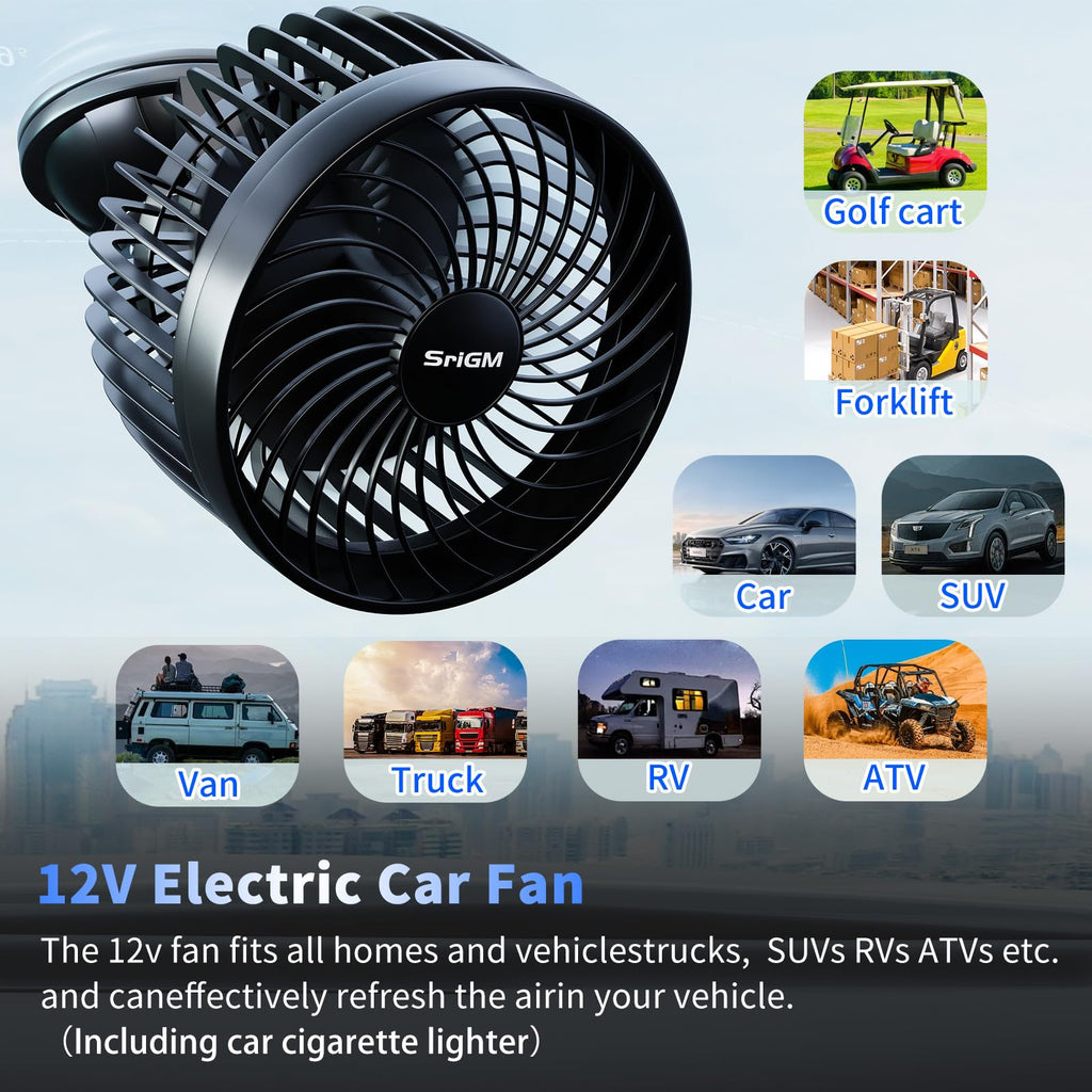Phonery AeroFlow ® portable fan for car