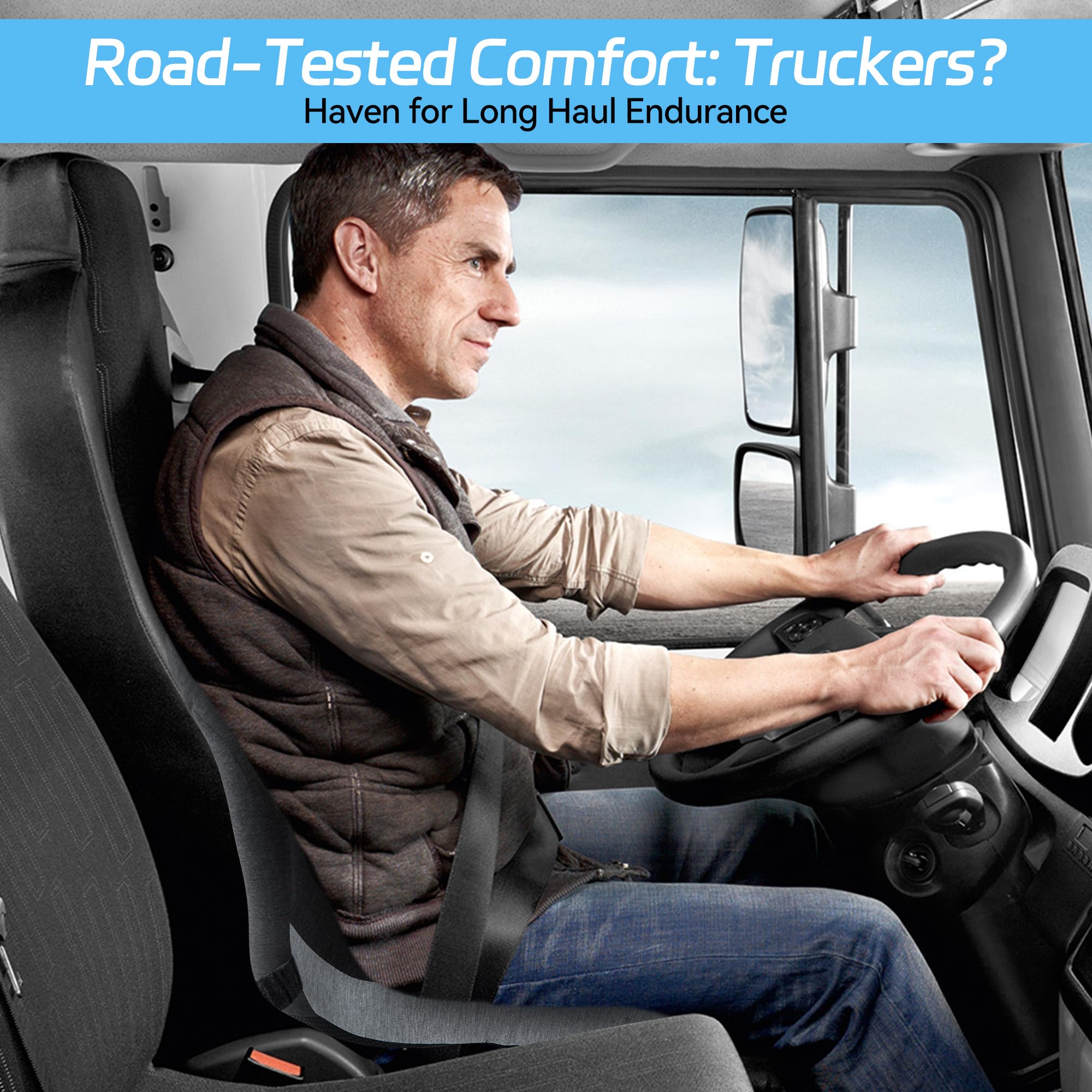 Phonery RoadComfort ® Seat Cushion for Truck Drivers