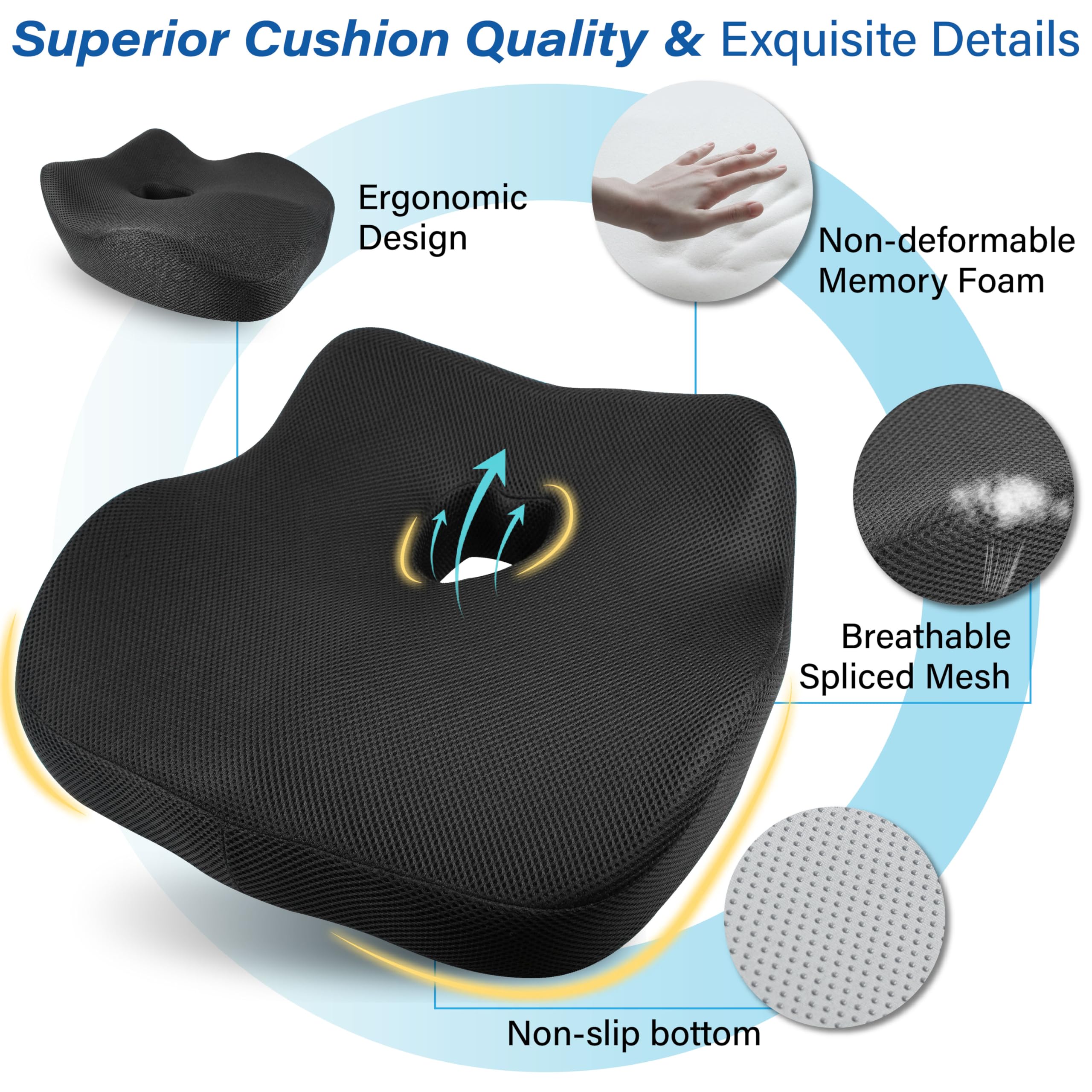 Phonery ZenSeat ® Car Seat Booster for Shorter Drivers