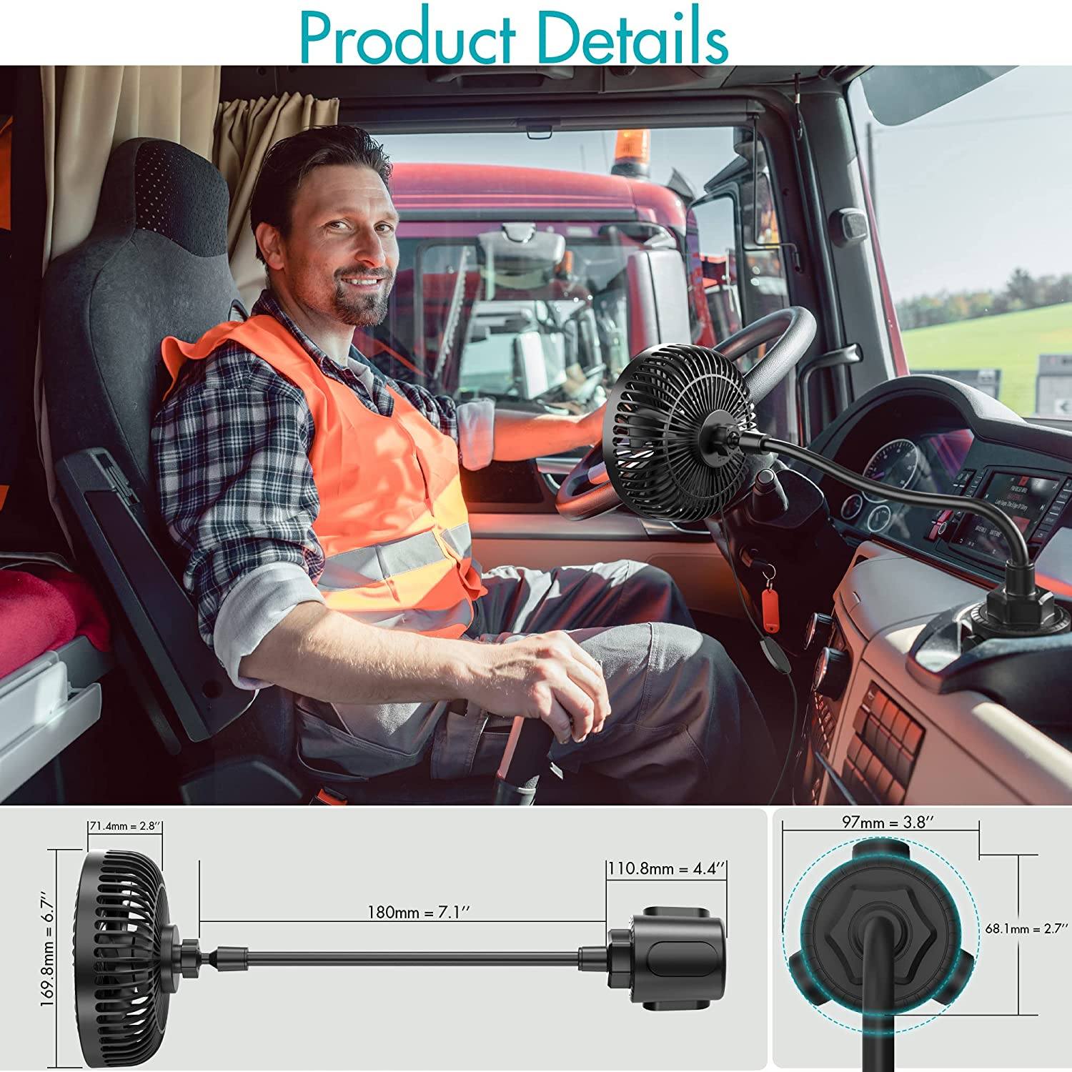 Phonery BreezeVibe ® Car Cup Holder Fan