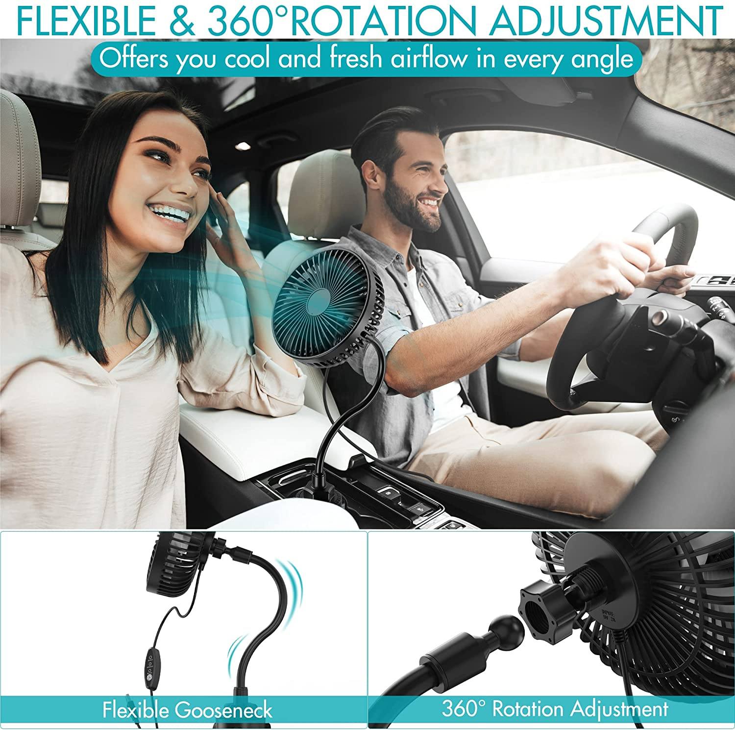 Phonery BreezeVibe ® Car Cup Holder Fan