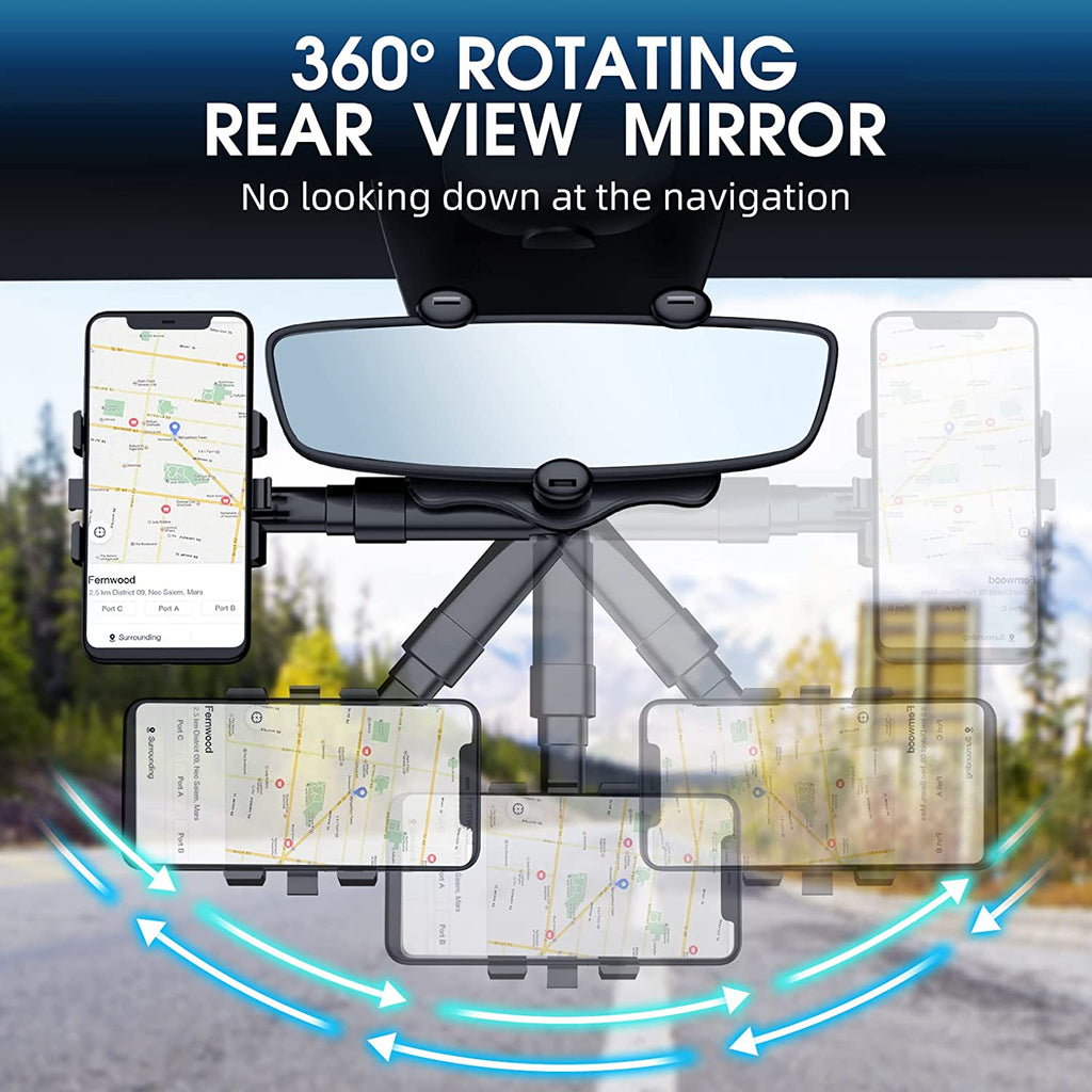 Phonery Rearview ® Car Phone Mount