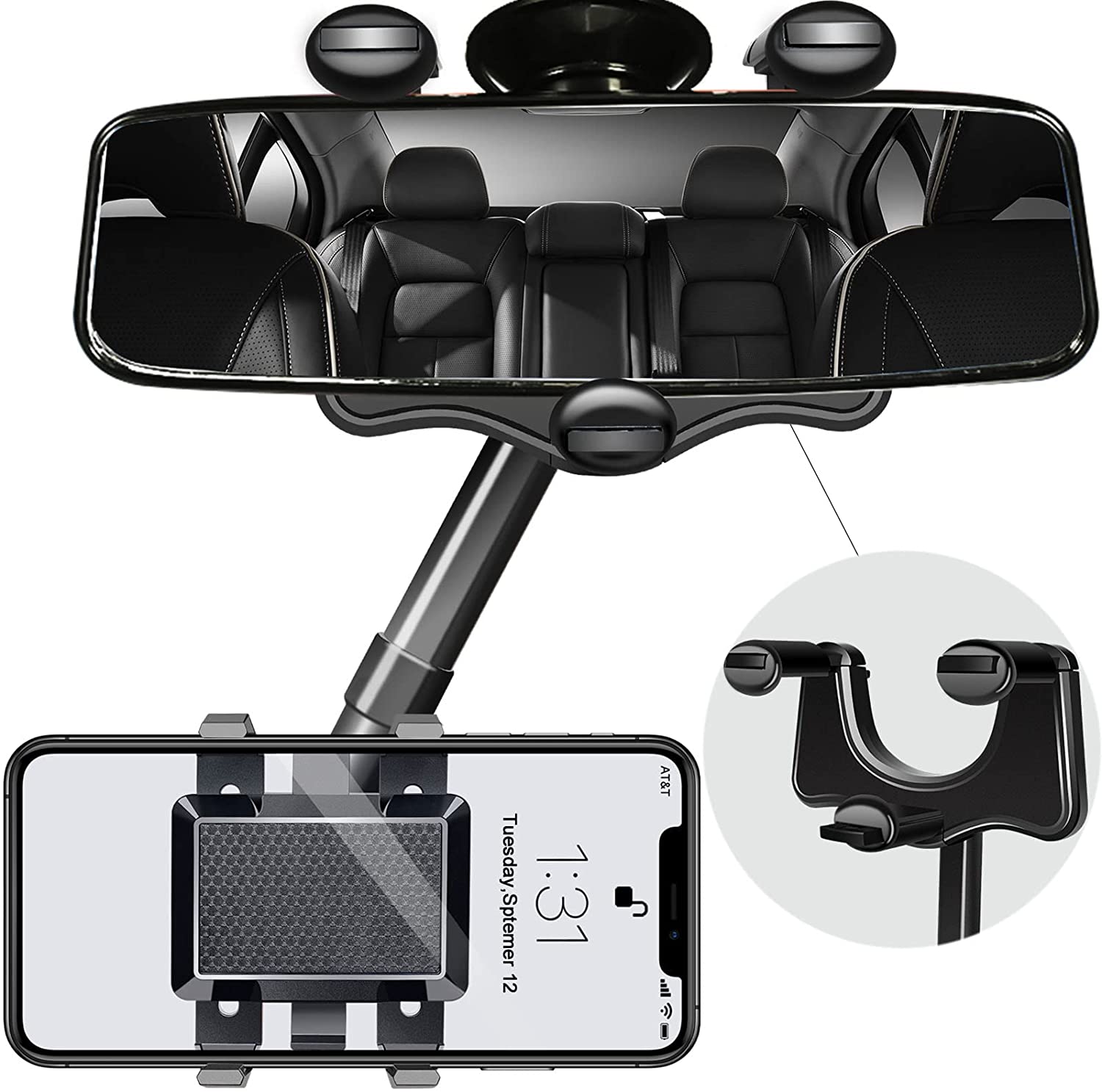 Phonery Rearview ® Car Phone Mount
