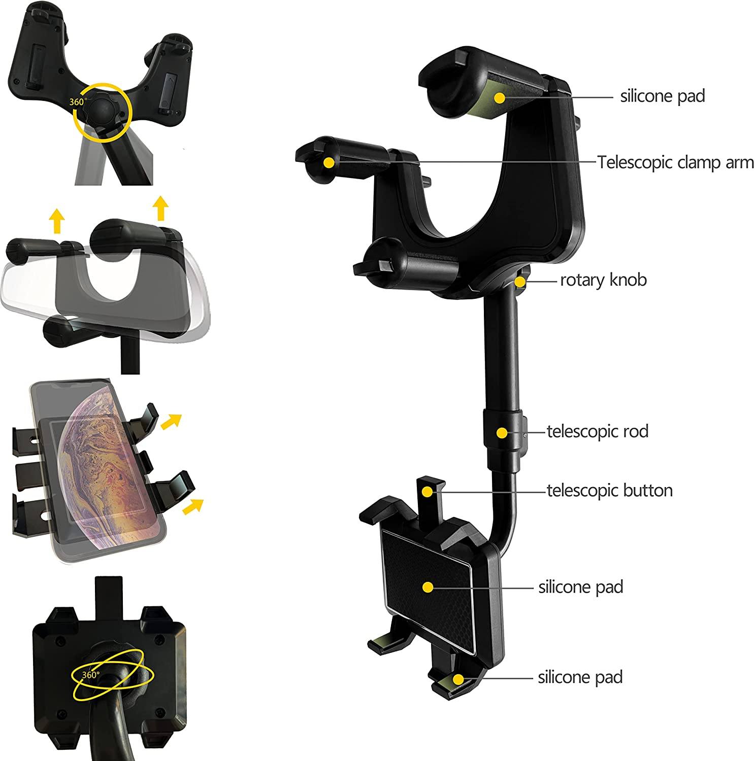 Phonery Rearview ® Car Phone Mount