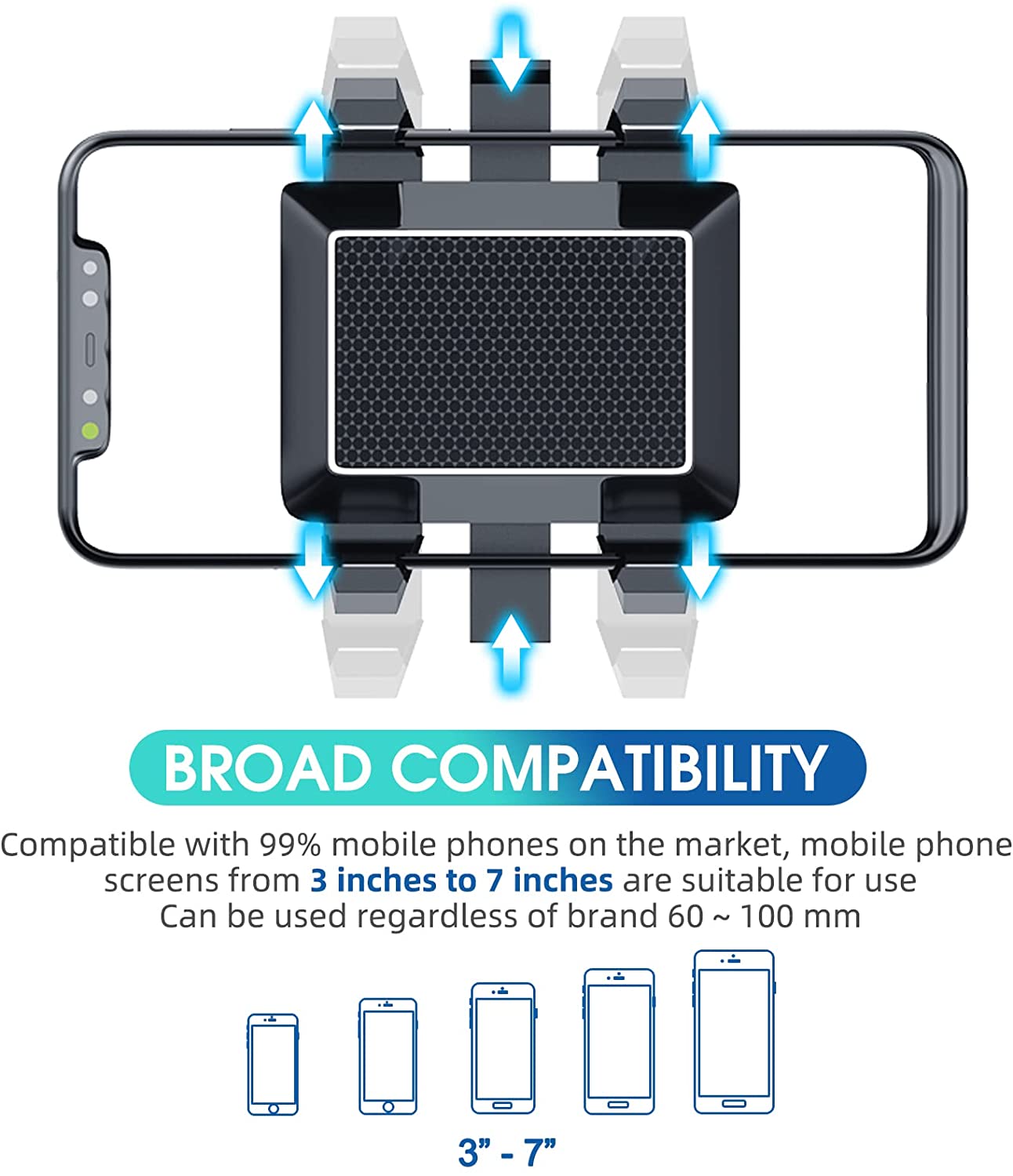 Phonery Rearview ® Car Phone Mount